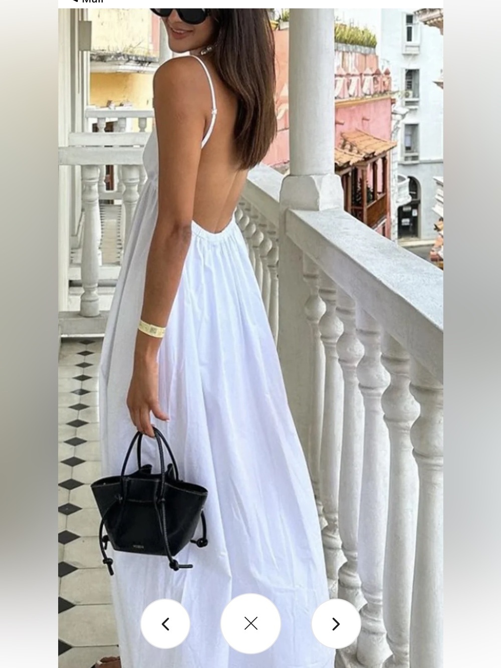 Brand New White Backless Max Dress